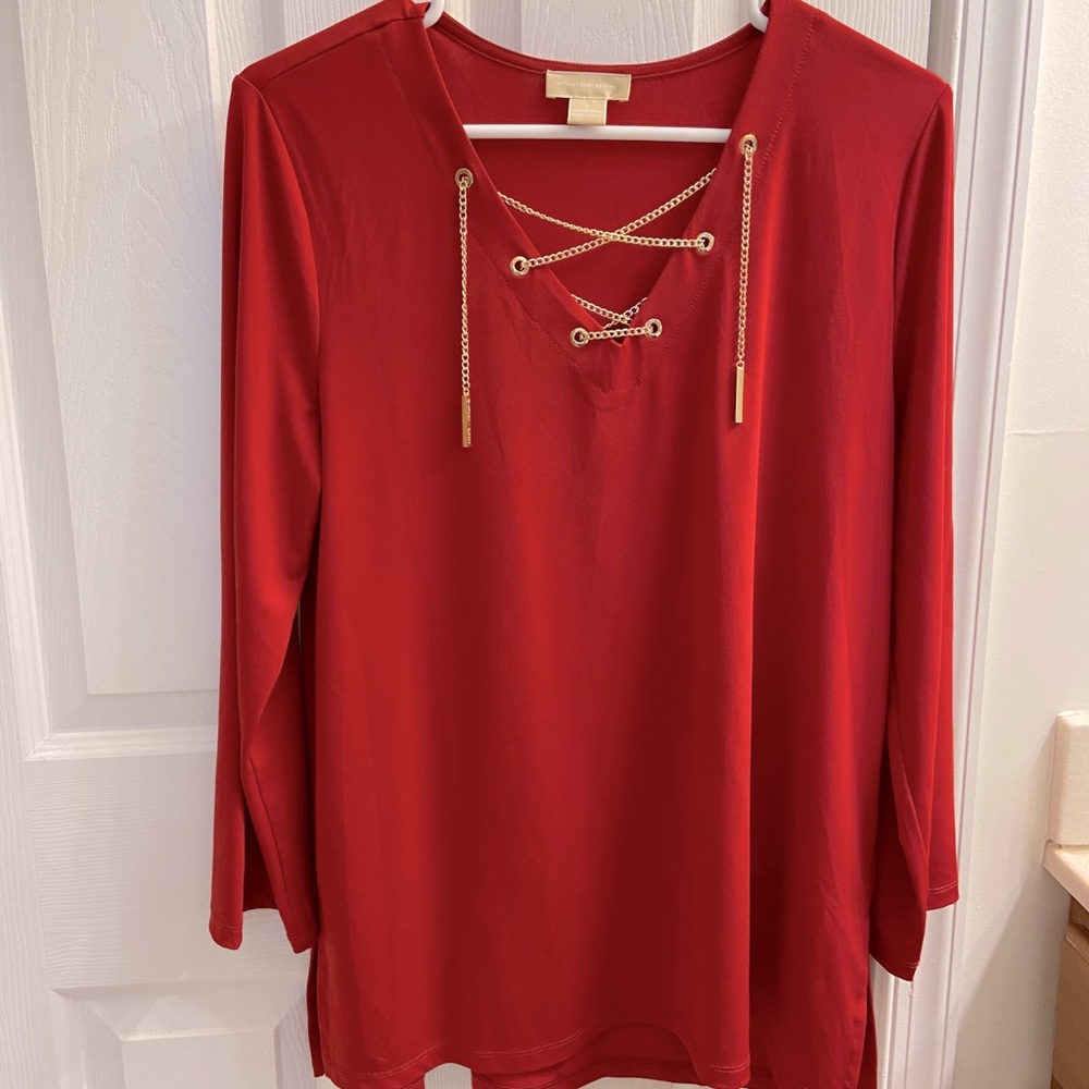 Michael KORS red blouse size small